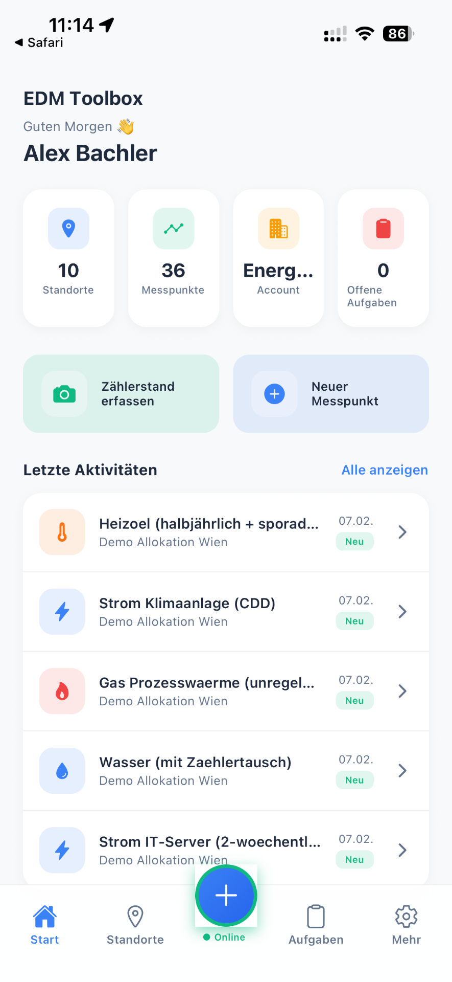 Mobiles Cockpit für die Begehung vor Ort