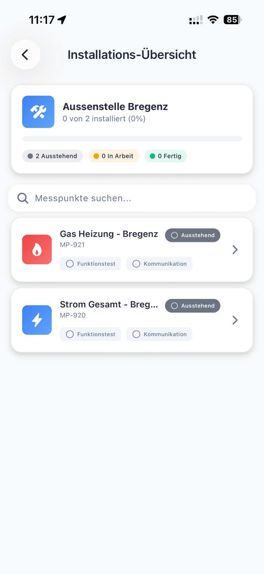 Strukturierter Rollout mit Status-Tracking